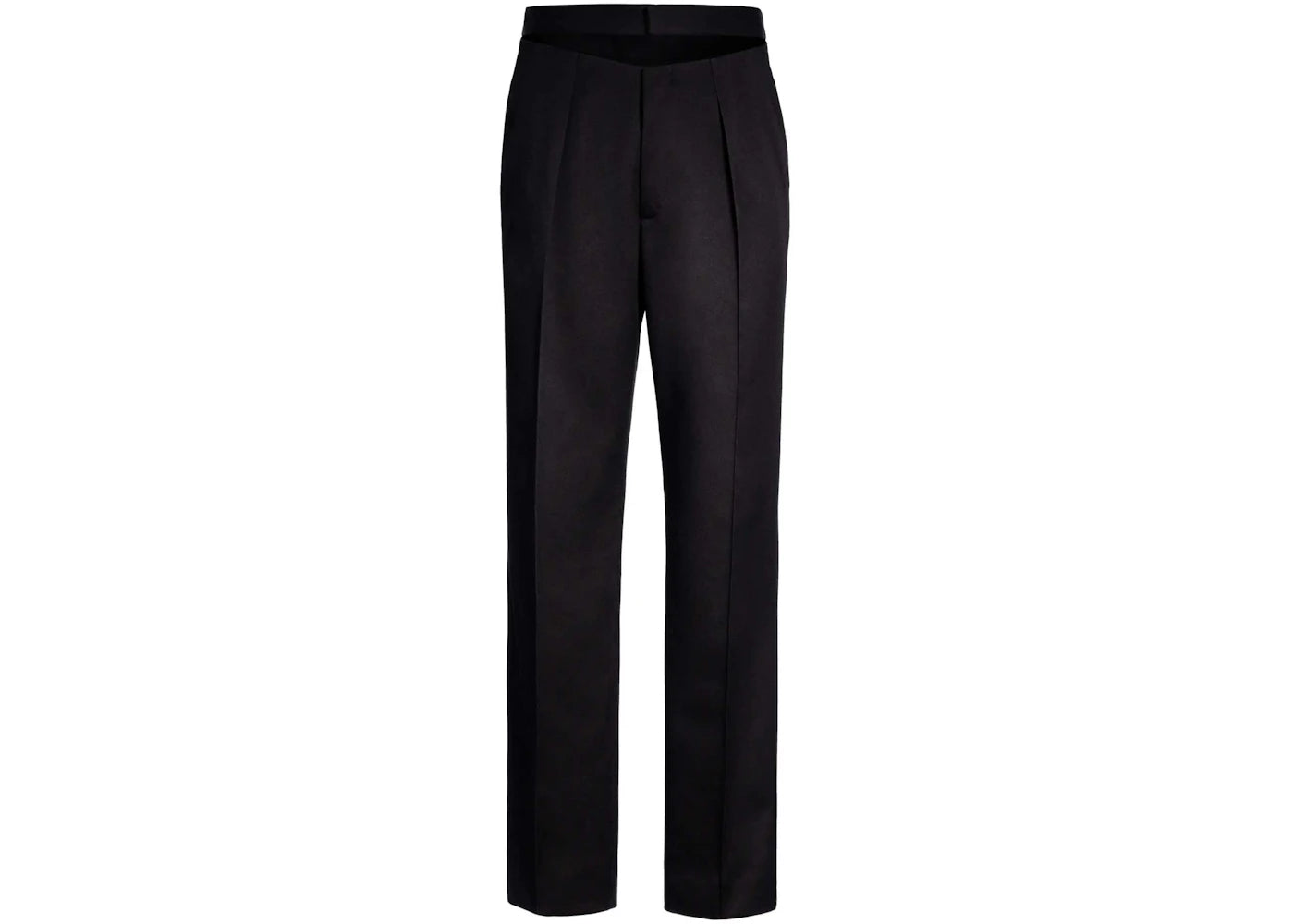 Mugler H&M Wool Cut-Out Loose-Fit Pants (Mens) Black