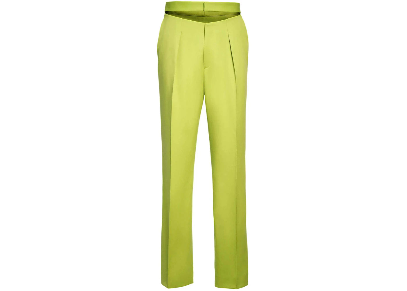 Mugler H&M Wool Cut-Out Pants (Mens) Acid Green