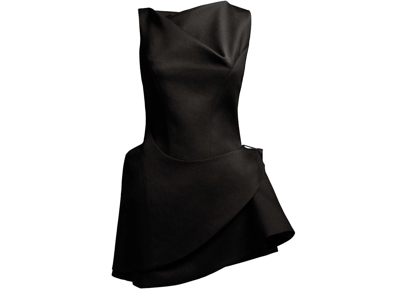 Mugler H&M Wool Mini Dress Black