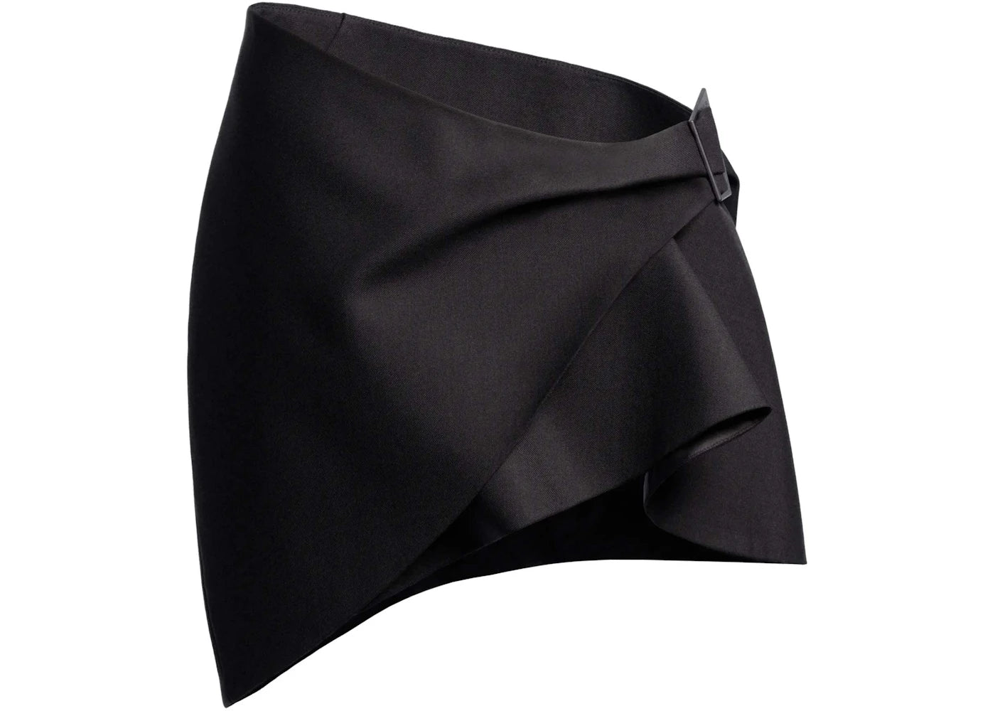 Mugler H&M Wool Mini Skirt Black