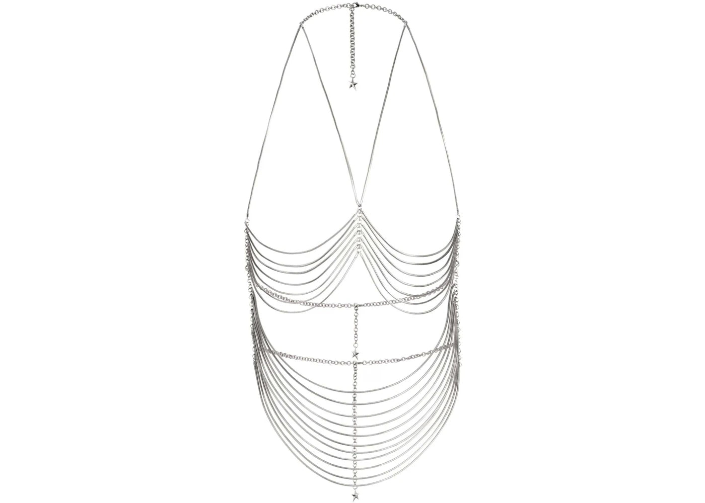 Mugler H&M Body Jewelry Silver-colored