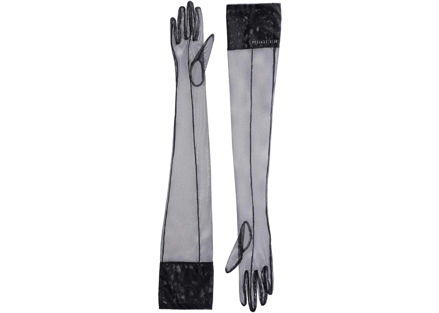 Mugler H&M Second-Skin Gloves Black