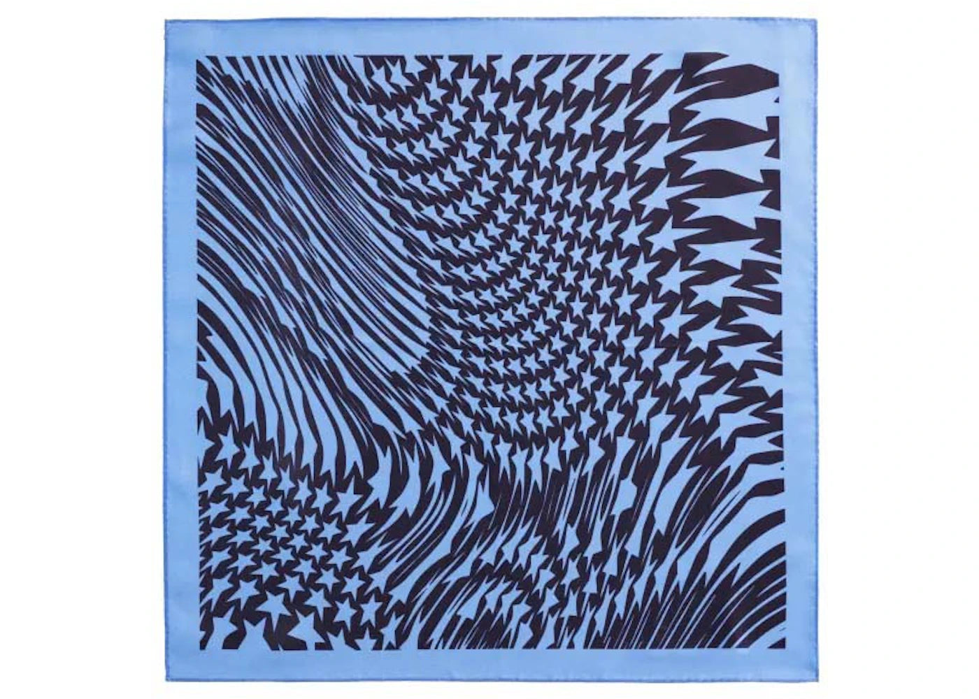 Mugler H&M Swirling-Star Silk Scarf Black
