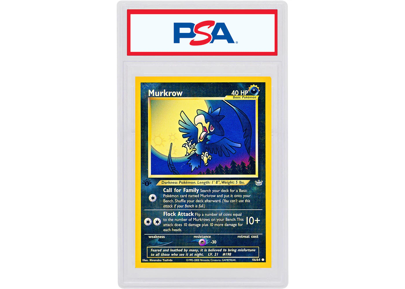 Murkrow 2001 Pokemon TCG Neo Revelation 1st Edition #46/64 (PSA or BGS Graded)