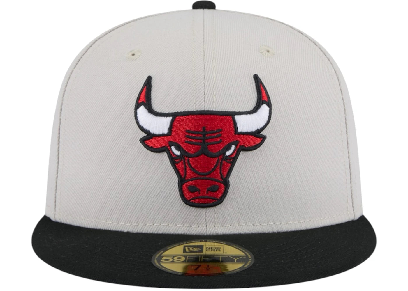 NBA Chicago Bulls New Era Victory Grove Vintage Sidepatch Sneaker 59Fifty Fitted Hat Stone