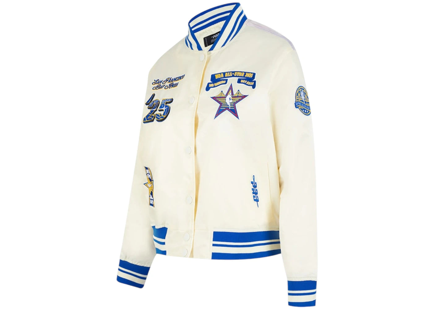 NBA Women's 2025 All-Star Game Pro Standard Satin Jacket Cream