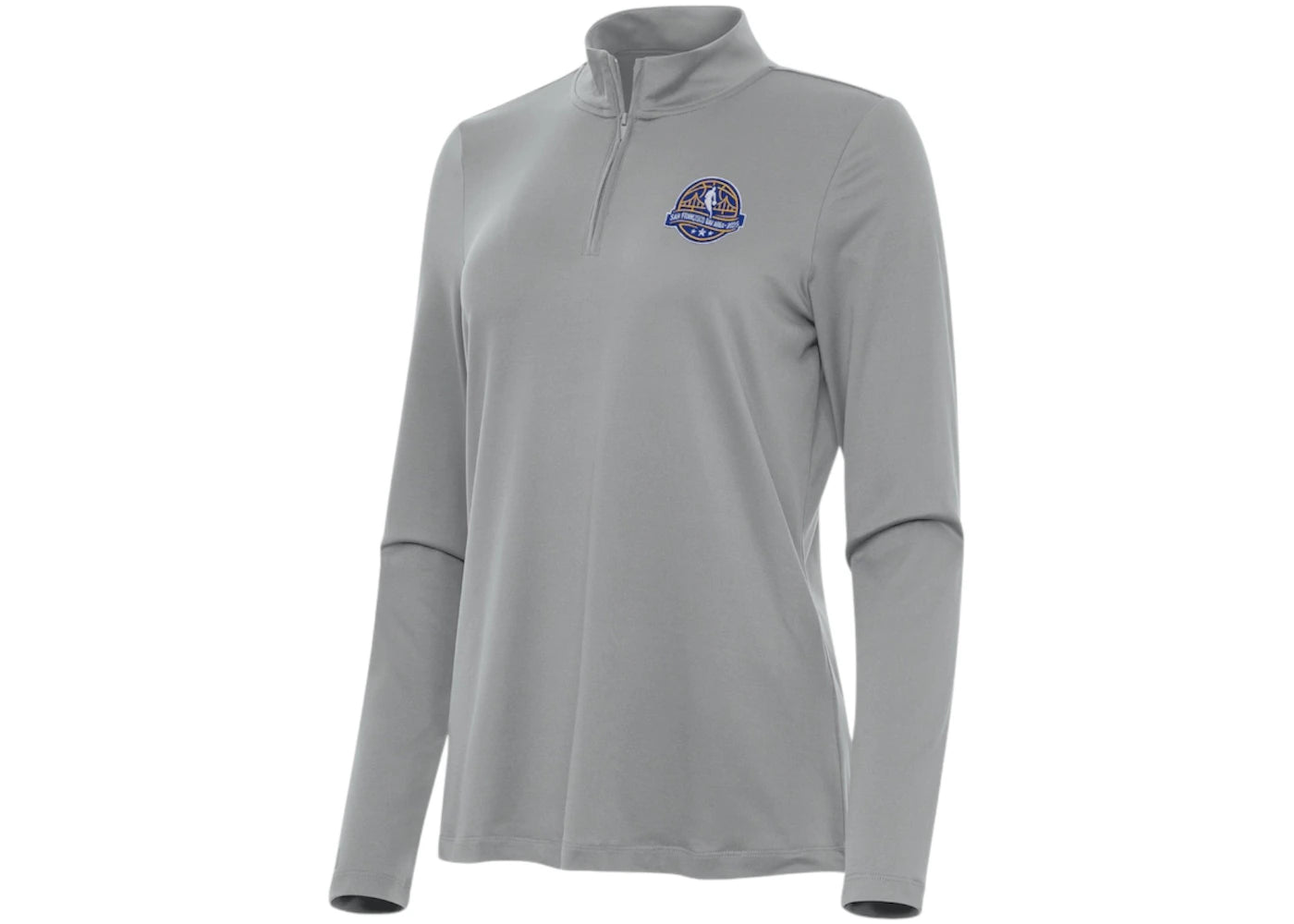 NBA Women's x Antigua Gray 2025 All-Star Game Reprocess Quarter-Zip Top Grey