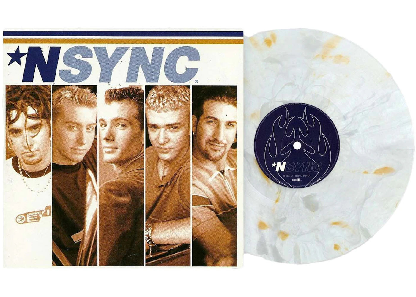 *NSYNC - *NSYNC 25th Anniversary LP Vinyl (LE 2000) Gold & White Marble
