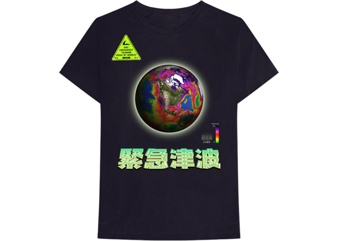 Nav Hazard Watch Vintage Tee Black