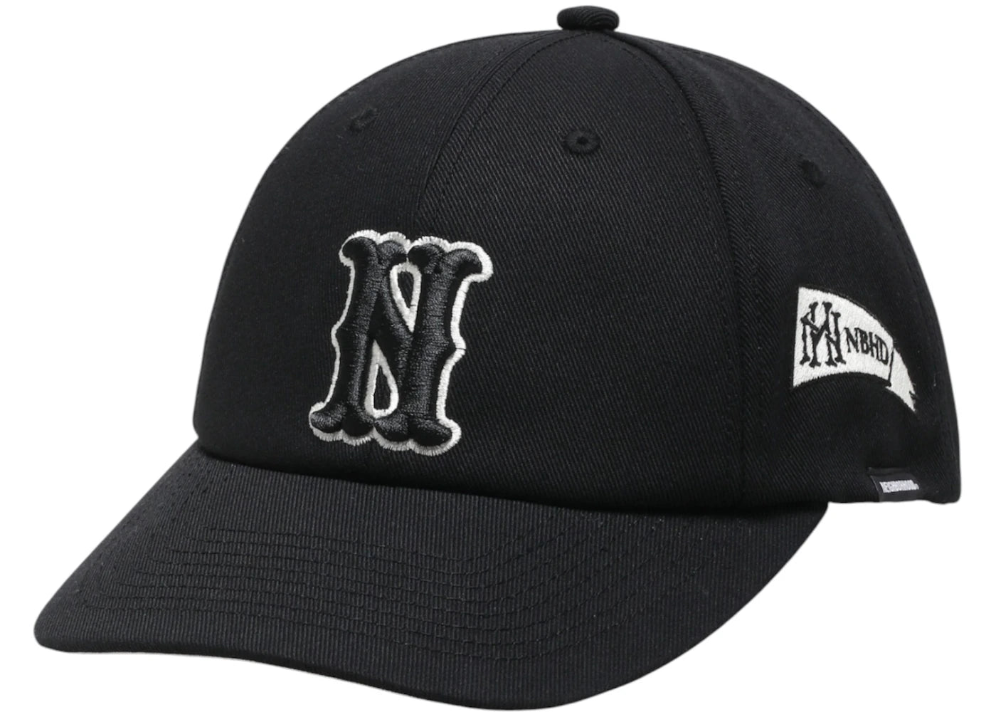 Neighborhood Baseball Cap Black x White