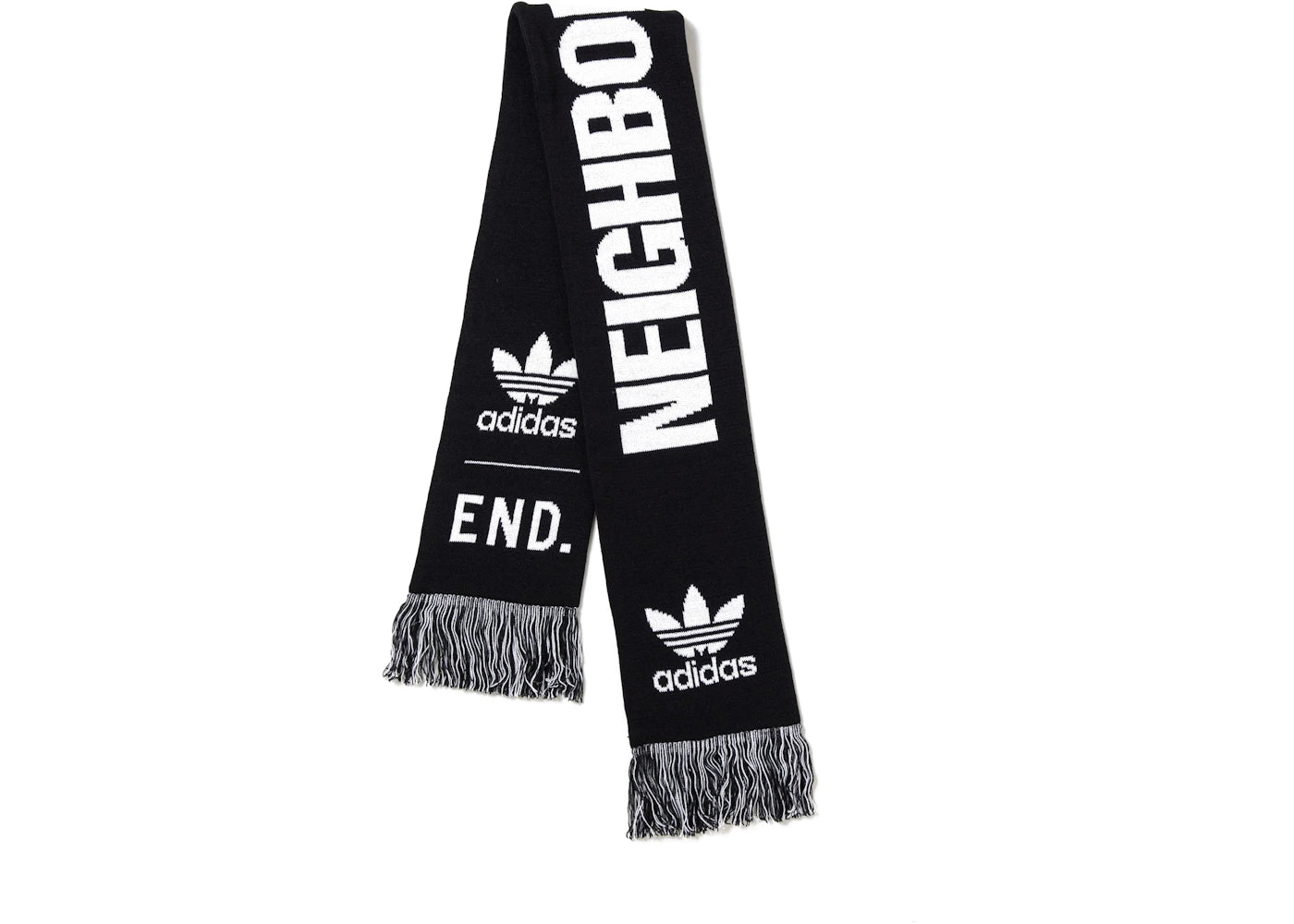Neighborhood x END x adidas Supporters Scarf Black/White