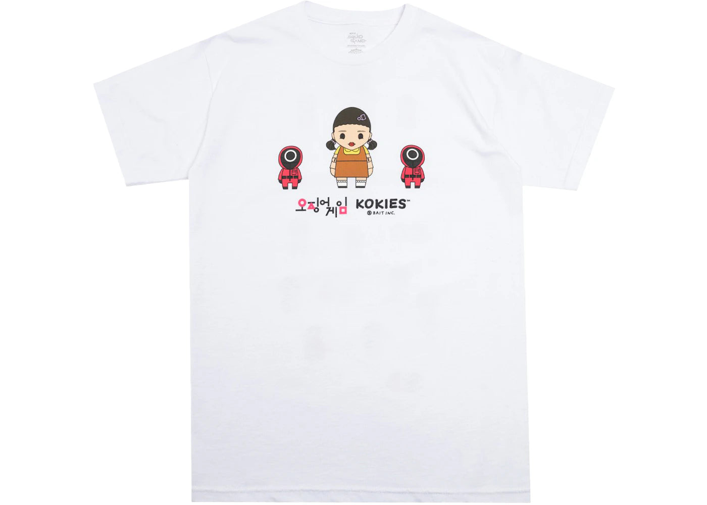 Netflix x Kokies x Squid Game x BAIT Red Light Green Light Tee White