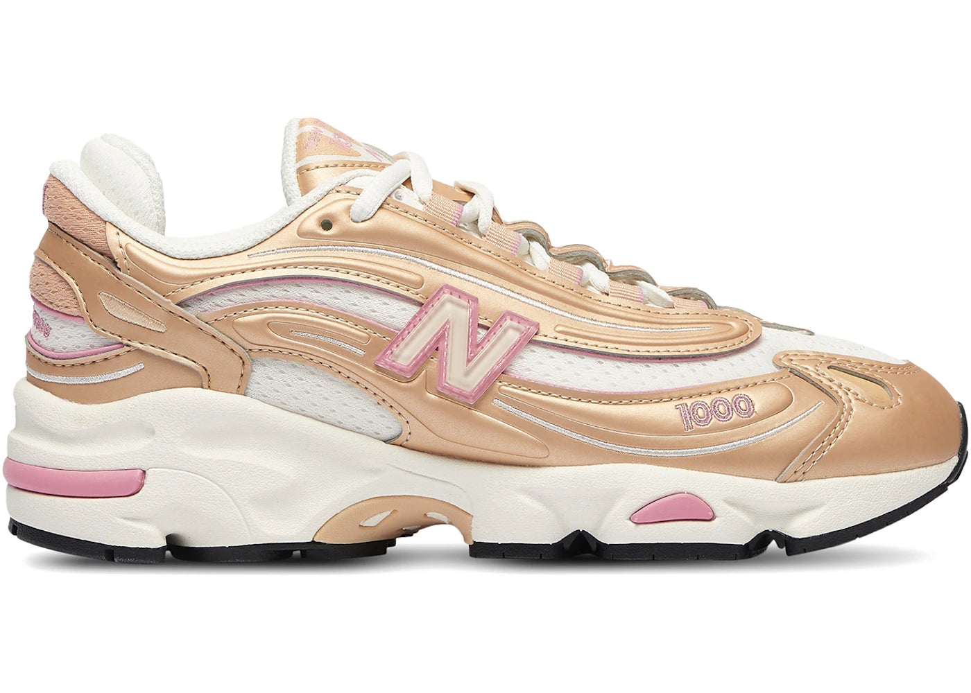 New Balance 1000 White Gold Pink