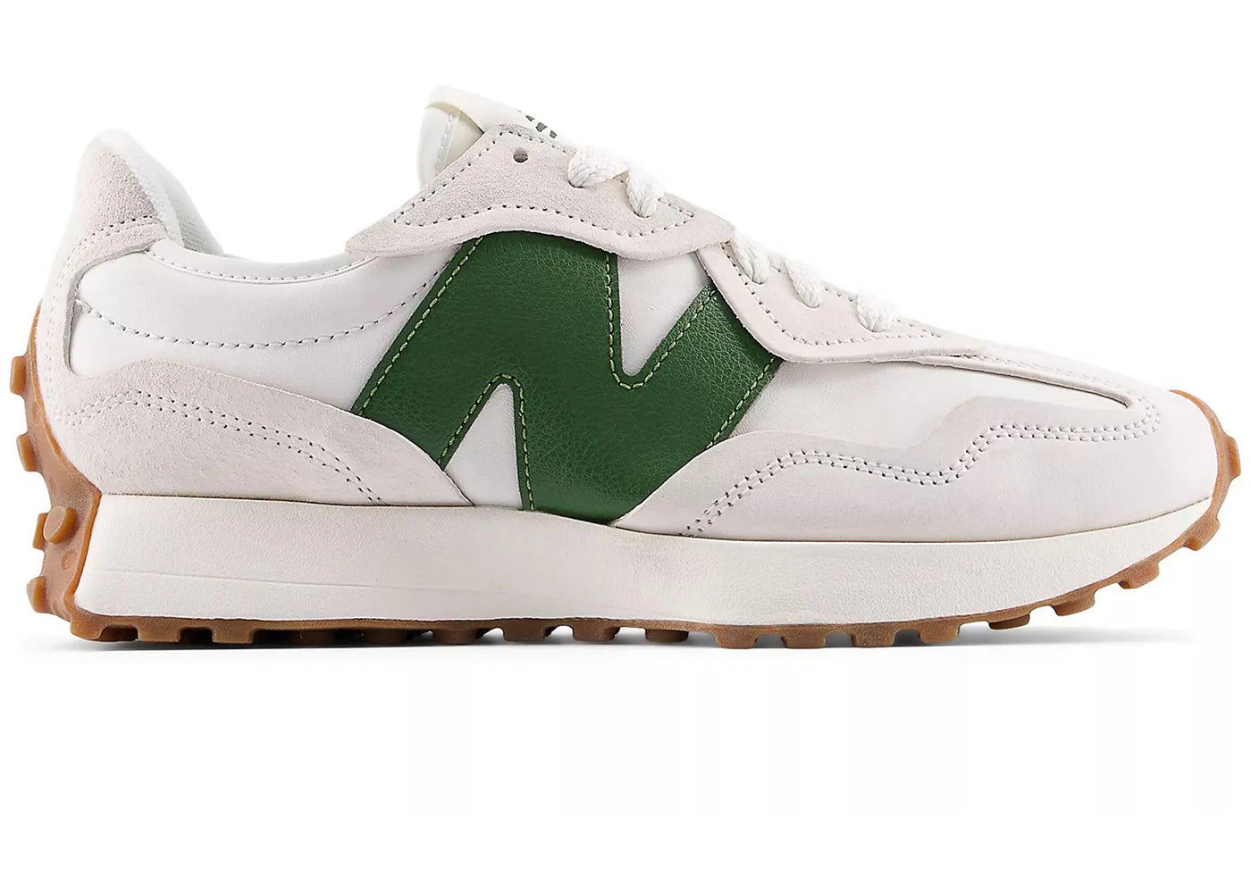New Balance 327 Linen Dark Alpine Green Gum