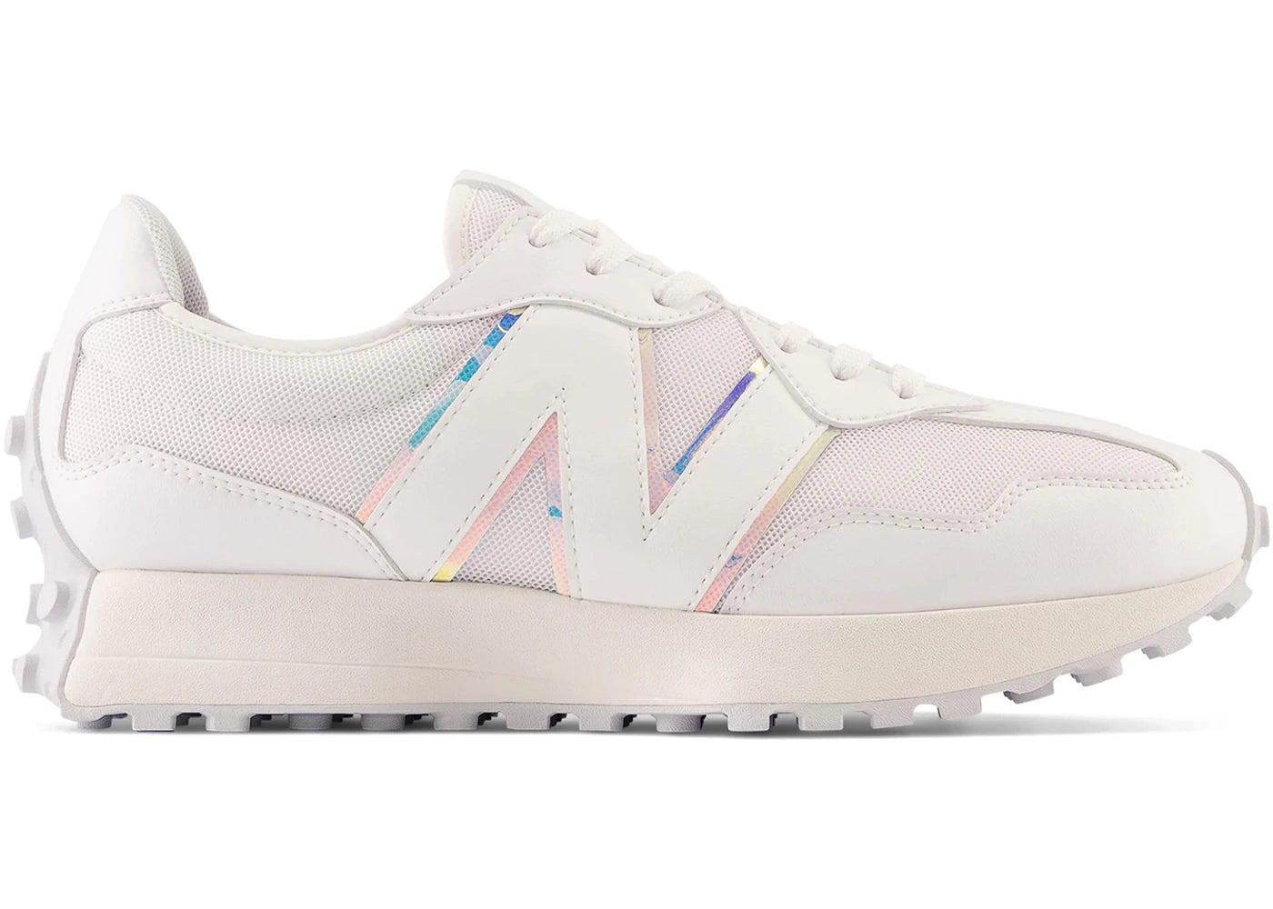 New Balance 327 White Grey Iridescent