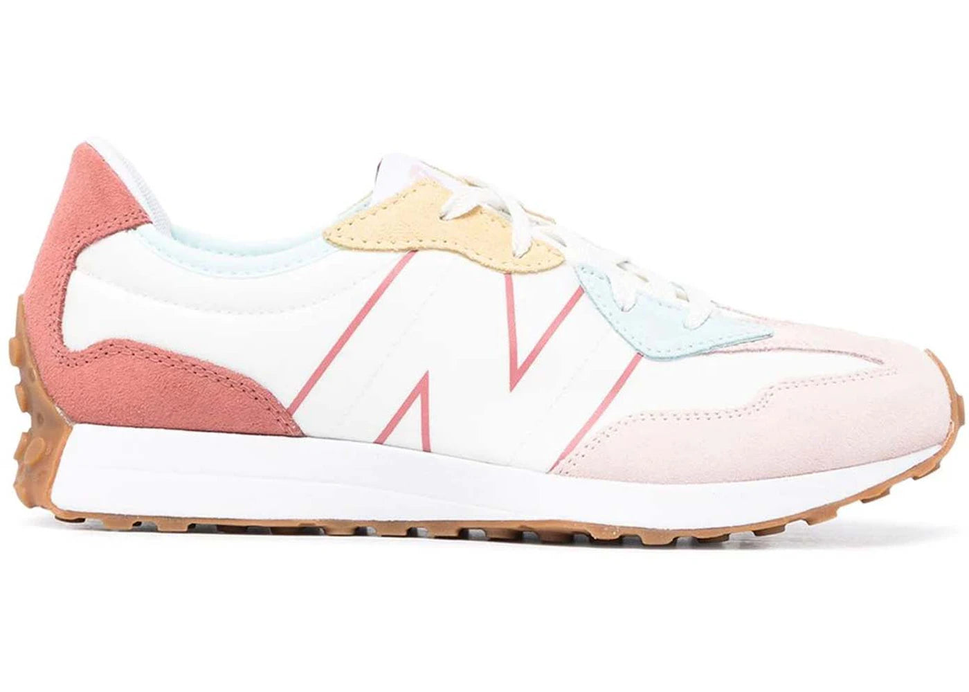 New Balance 327 White Oyster Pink Gum (GS)