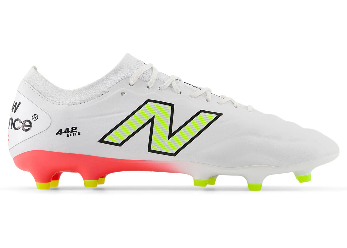 New Balance 442 Elite FG v2 White Energy Red Hi-Lite