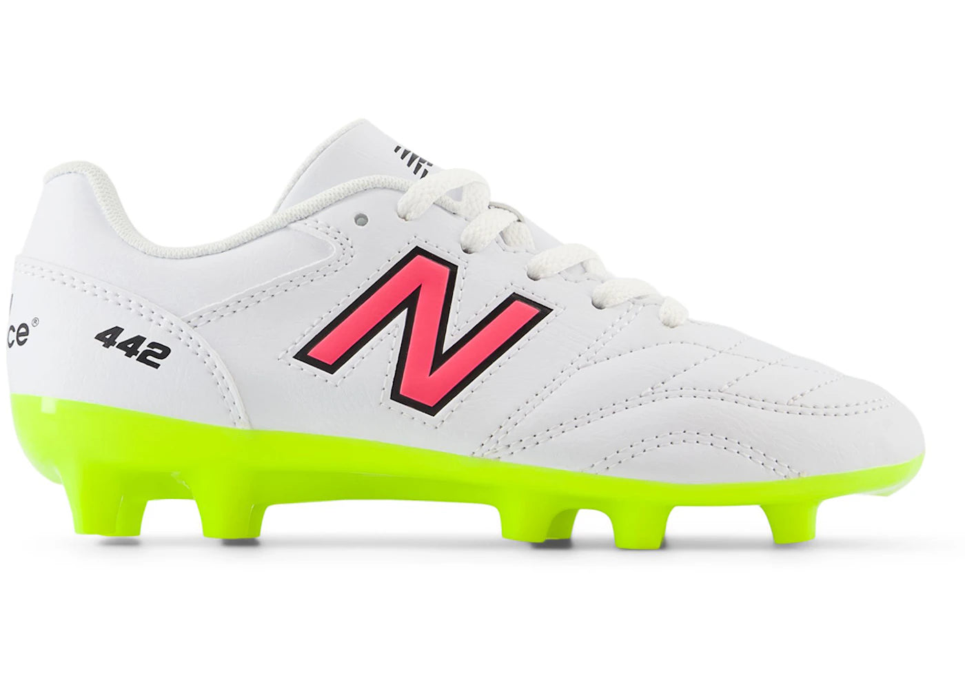 New Balance 442 v2 Academy FG White Hi-Lite Black (GS/PS)