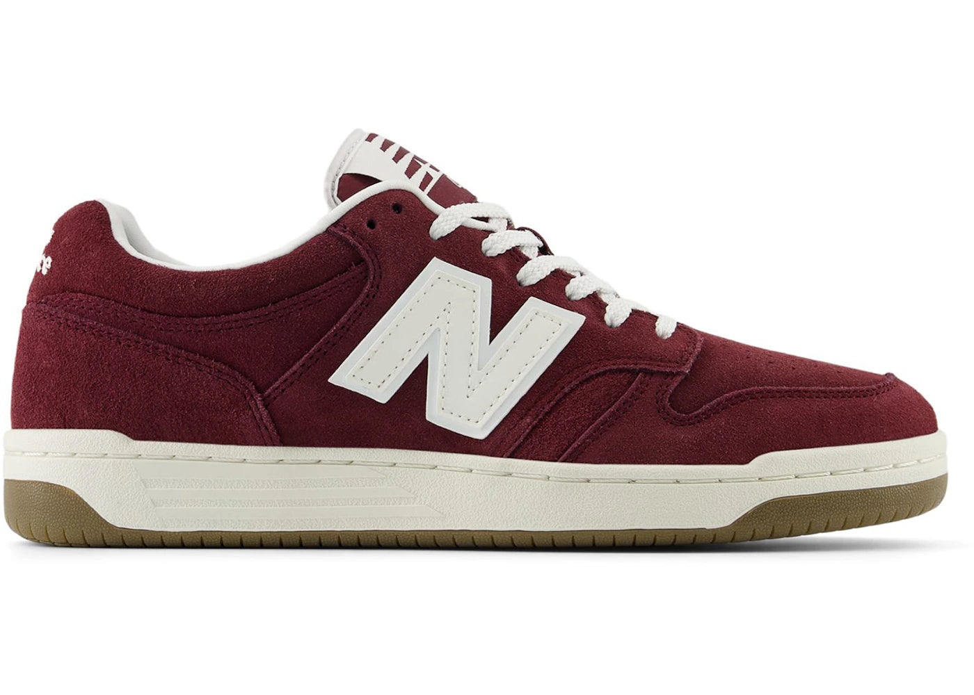 New Balance 480 Burgundy Sea Salt White