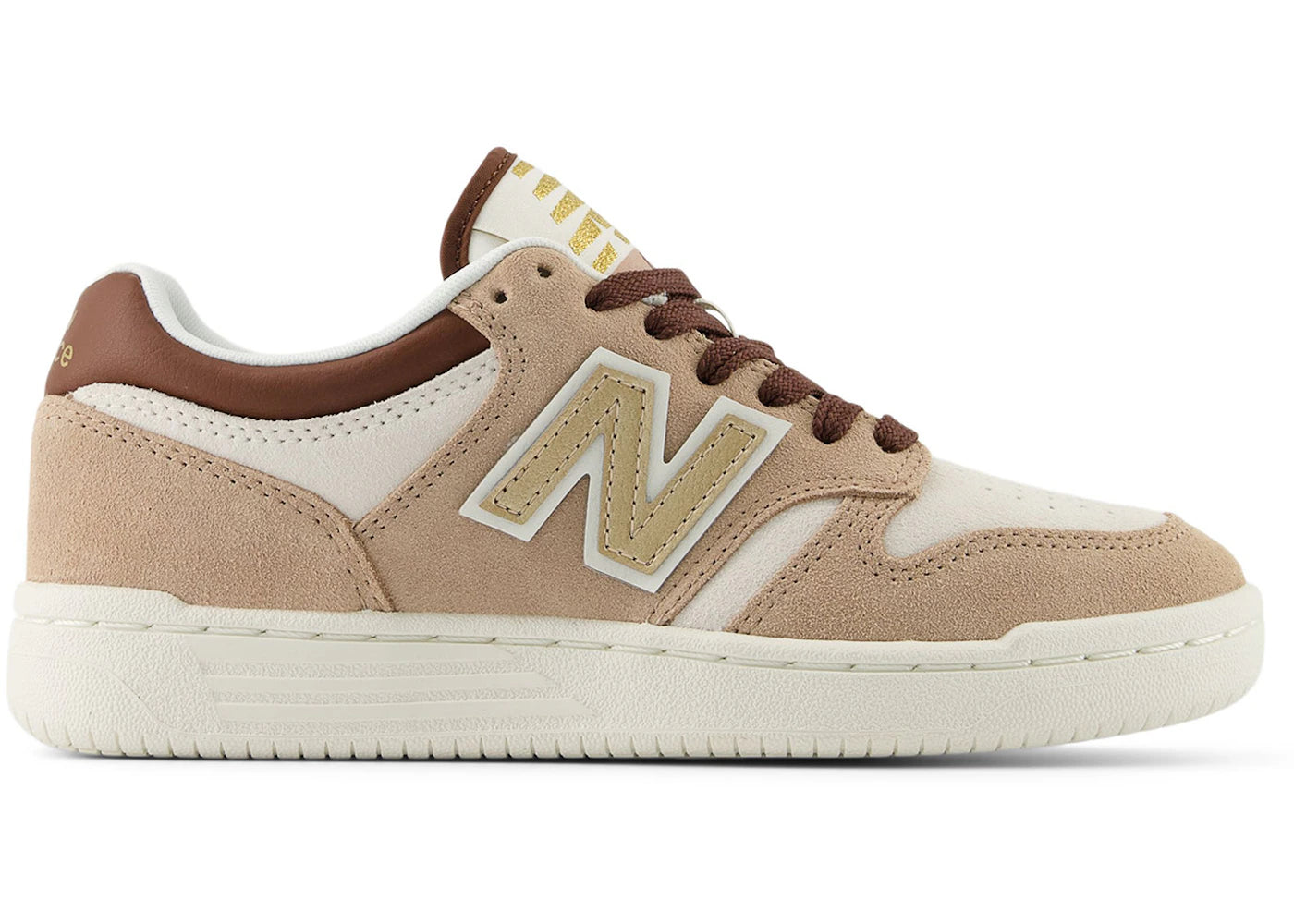New Balance 480 Lace Flat Taupe Sea Salt Sea Salt (GS)
