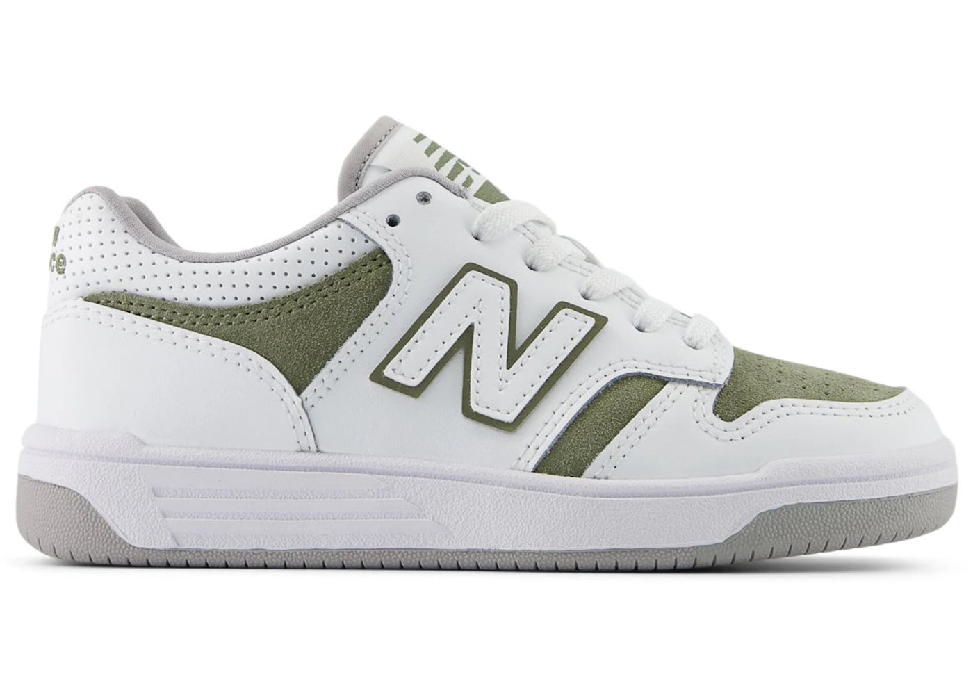 New Balance 480 White Dark Olivine (PS)