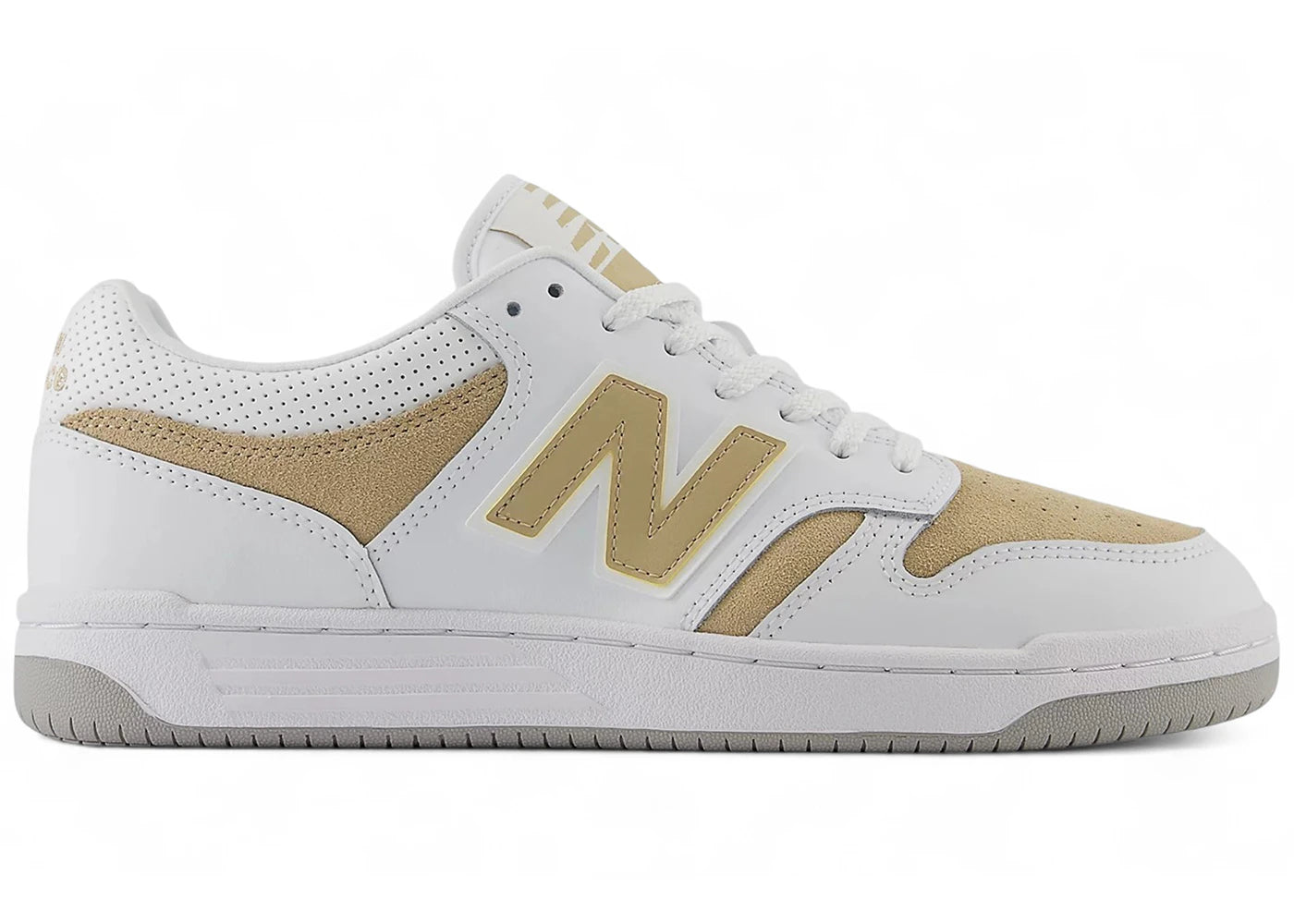 New Balance 480 White Linen Grey