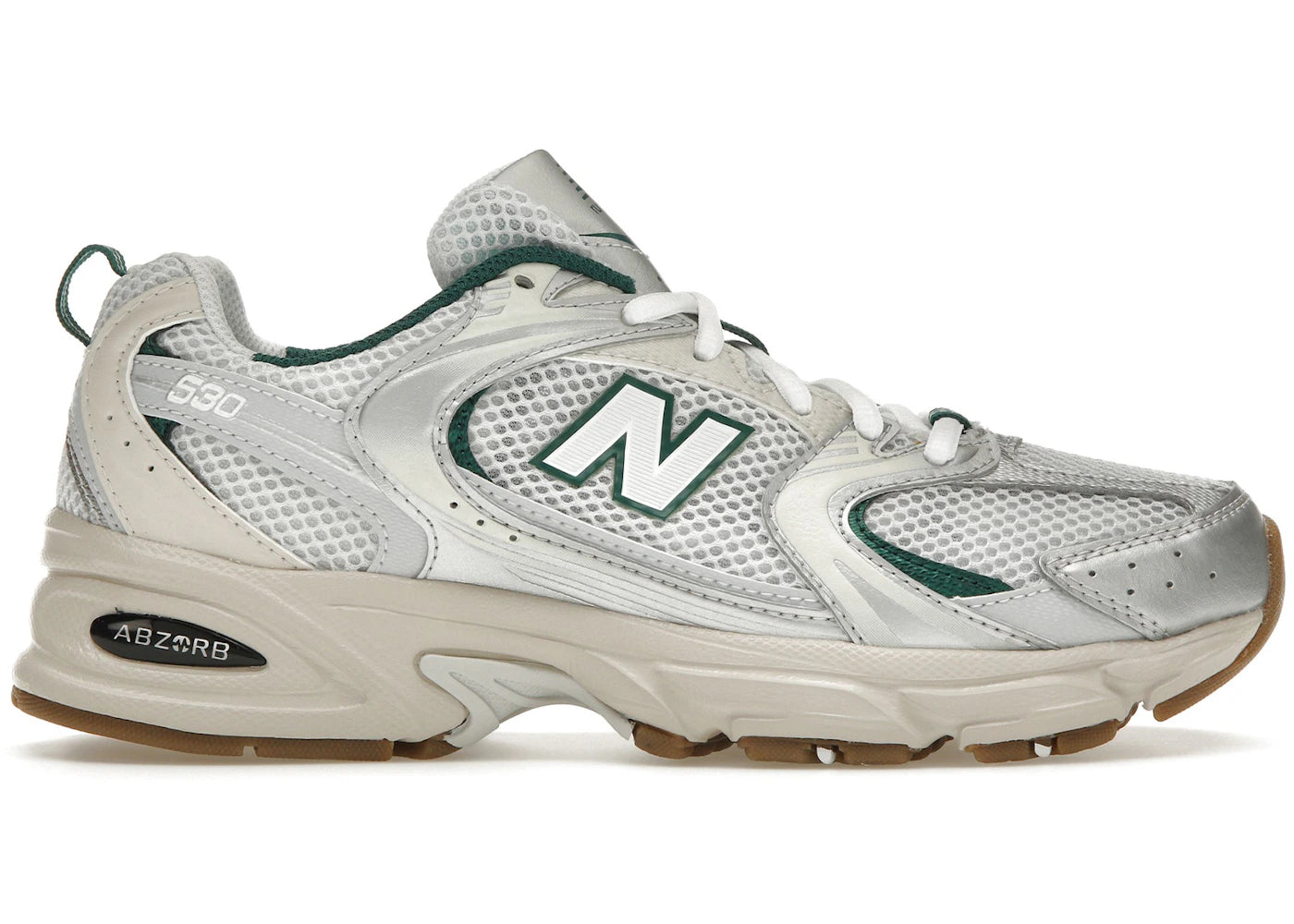 New Balance 530 ASOS Exclusive White Silver Green Gum