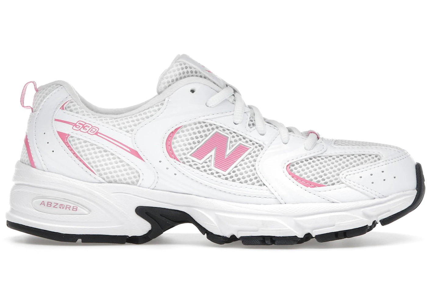 New Balance 530 Lace White Signal Pink (GS)
