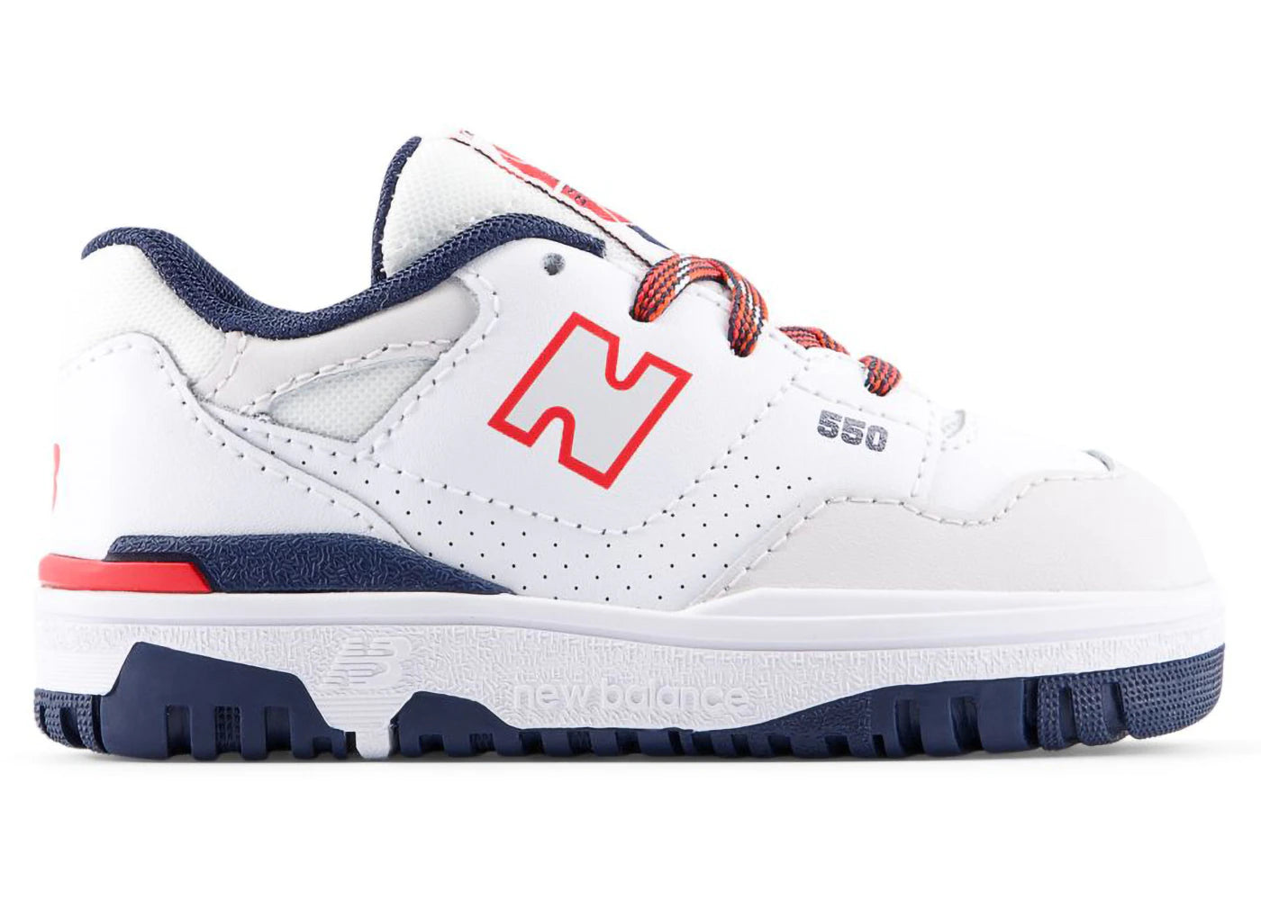 New Balance 550 White True Red Navy (TD)