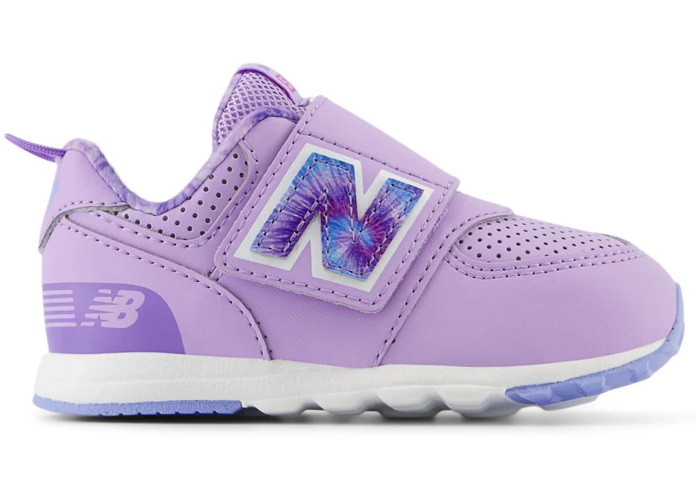 New Balance 574 Hook and Loop Lilac Glo Electric Sky Tie-Dye (TD)