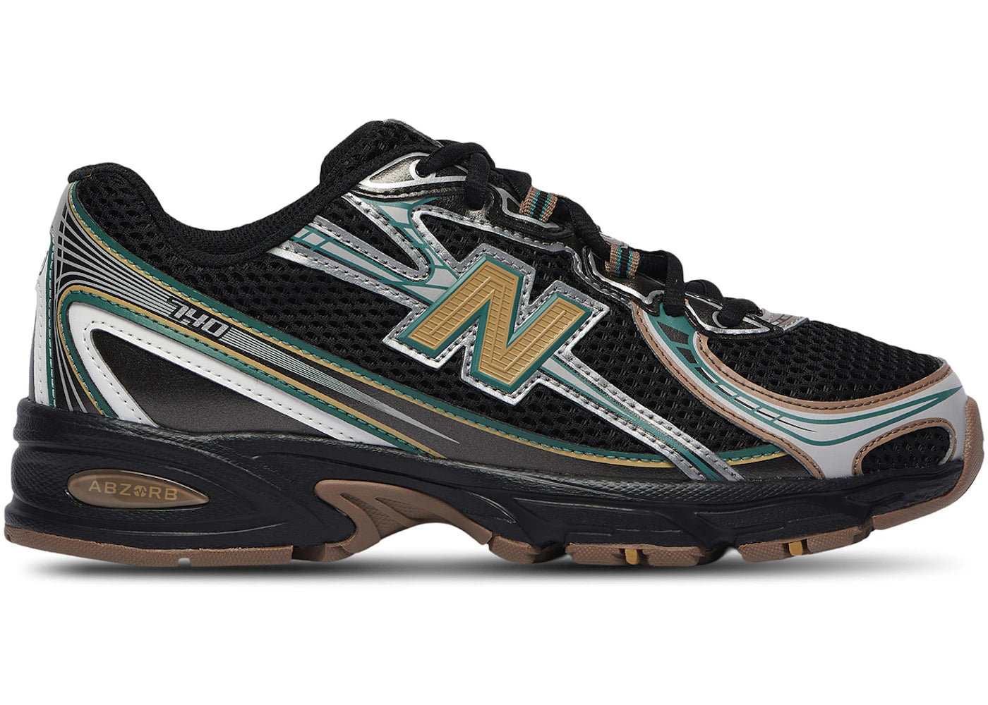 New Balance 740 Black Grey Olive (GS)