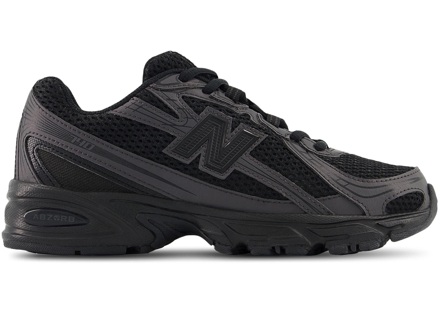 New Balance 740 Triple Black (GS)