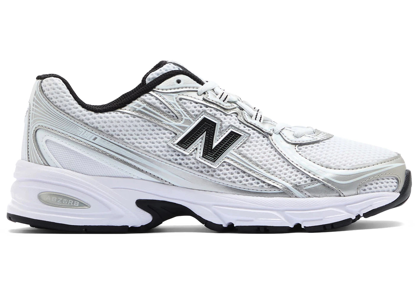 New Balance 740 White Silver Metallic Navy