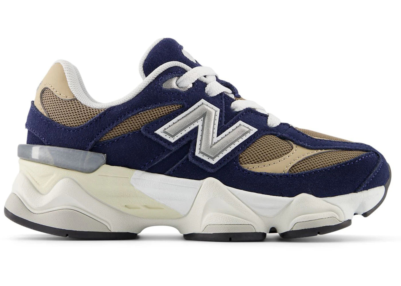 New Balance 9060 Regular Lace Navy Mushroom (PS)