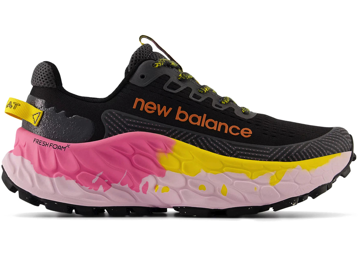 New Balance Fresh Foam X More Trail v3 Black Ginger Lemon Real Pink (Women's)