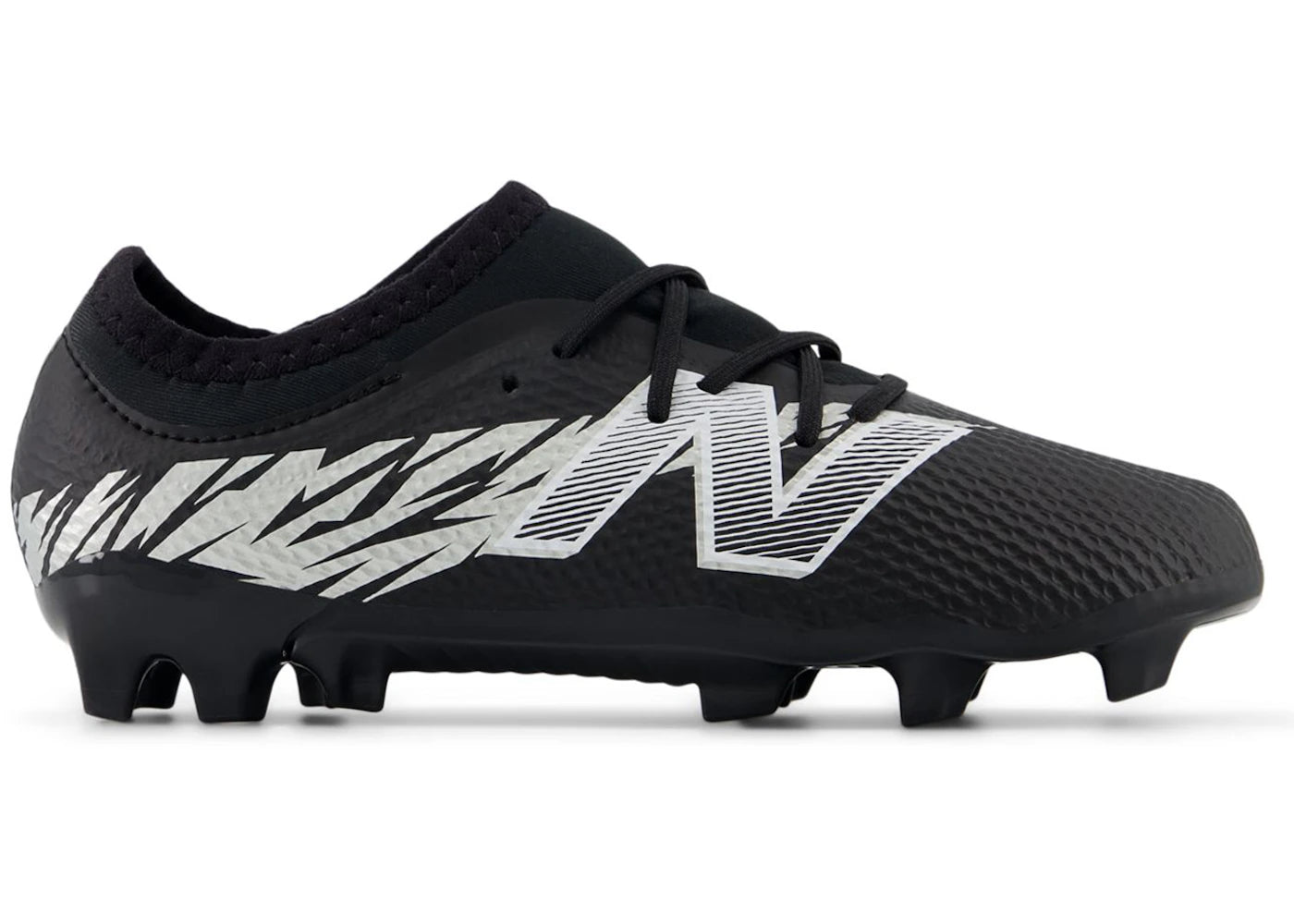 New Balance Furon V8 Team Junior FG Black Metallic Silver White (PS/GS)