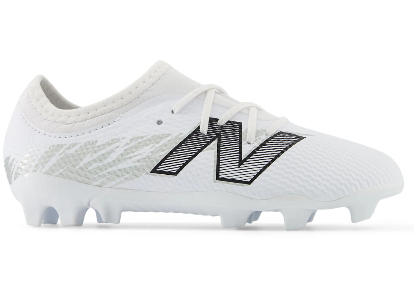New Balance Furon V8 Team Junior FG White Metallic Silver Black (PS/GS)