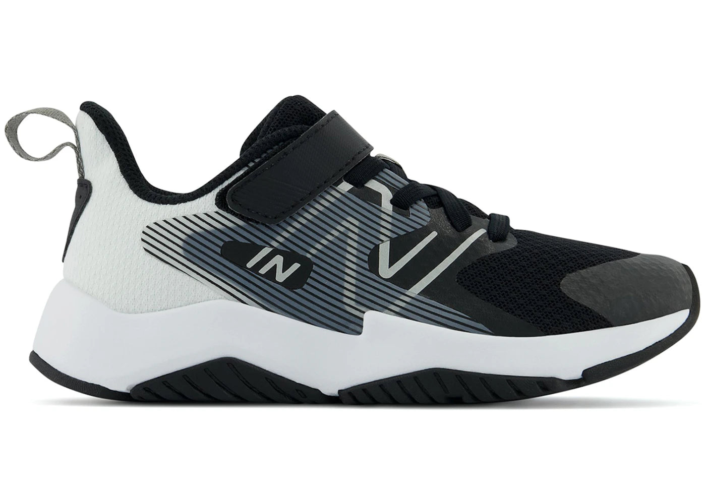 New Balance Rave Run v2 Bungee Lace Black White (PS)