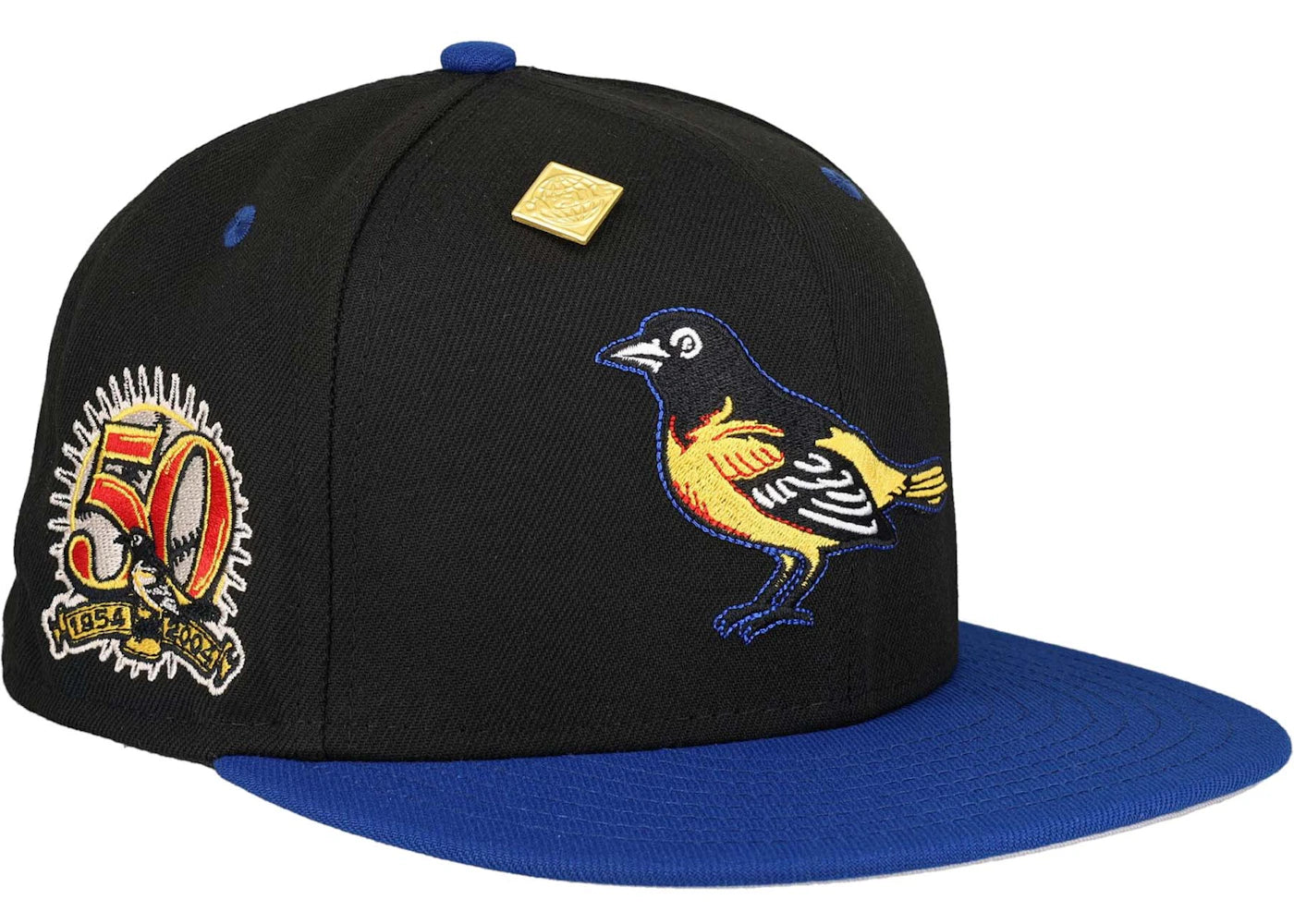 New Era Baltimore Orioles 50th Season Capsule Exclusive 59Fifty Fitted Hat Black/Grey