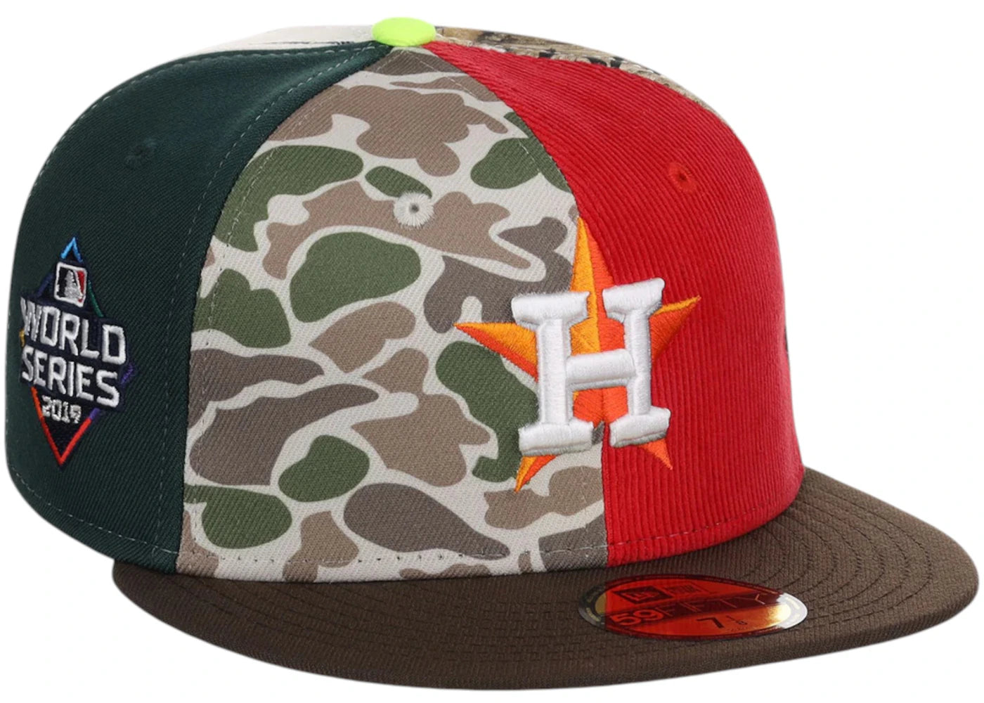 New Era Houston Astros Chase B x MLB Maximal 59Fifty Fitted Cap Multi/Plaid/Pink