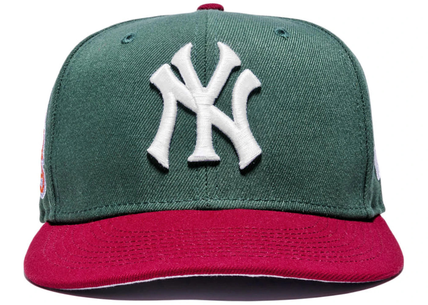 New Era Jae Tips x City Jeans New York Yankee 75th Anniversary "FORDHAM" 59Fifty Fitted Hat Forest Green/Maroon/Grey