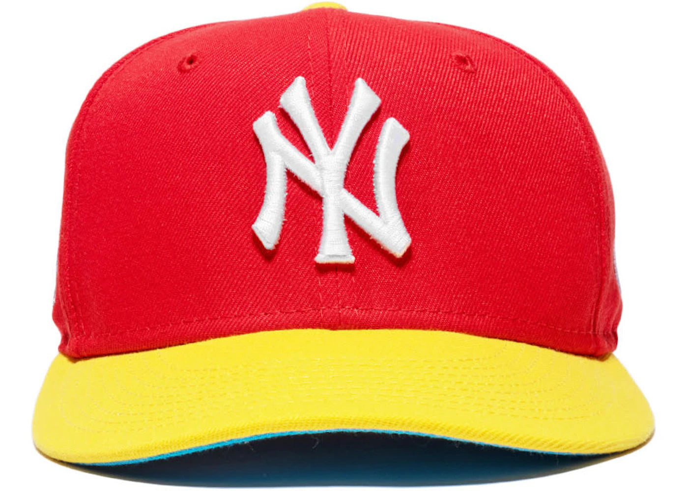 New Era Jae Tips x City Jeans New York Yankee Subway Series "DISCOVERY ZONE" 59Fifty Fitted Hat Red/Yellow/Aqua