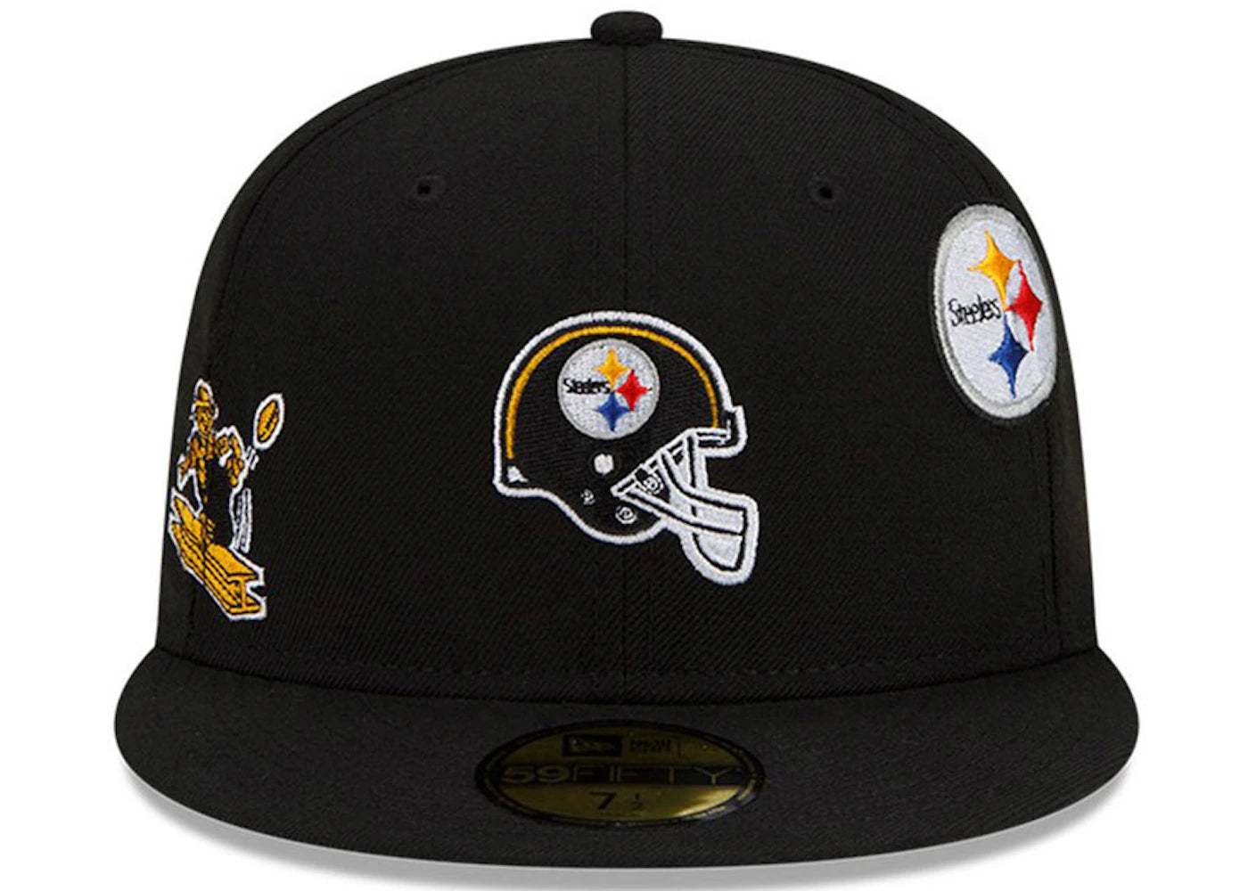 New Era Just Don Pittsburgh Steelers 59Fifty Fitted Hat Black