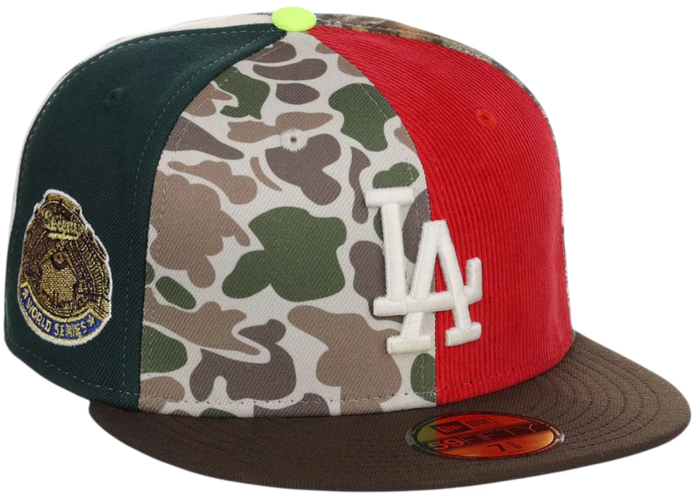 New Era Los Angeles Dodgers Chase B x MLB Maximal 59Fifty Fitted Cap Multi/Plaid/Pink