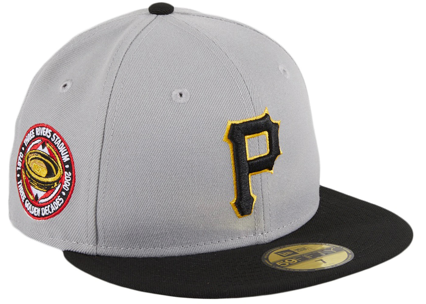 New Era Pittsburgh Pirates Three Rivers Stadium 59Fifty Fitted Hat Grey/Black