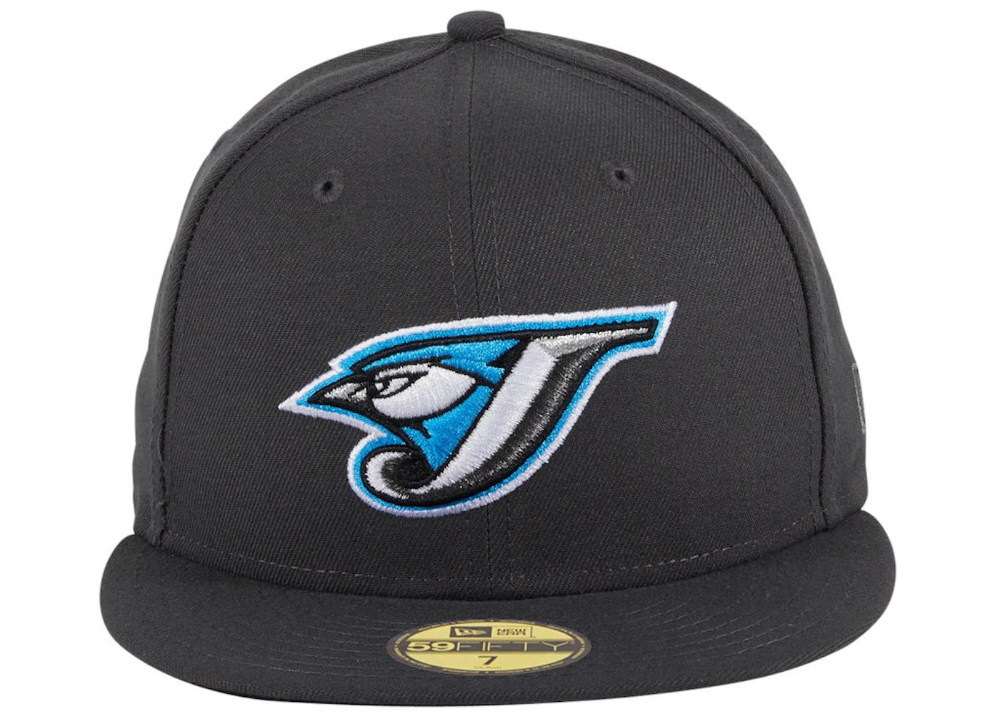 New Era Retro On-Field Toronto Blue Jays 2004 Hat Club Exclusive 59Fifty Fitted Hat Graphite