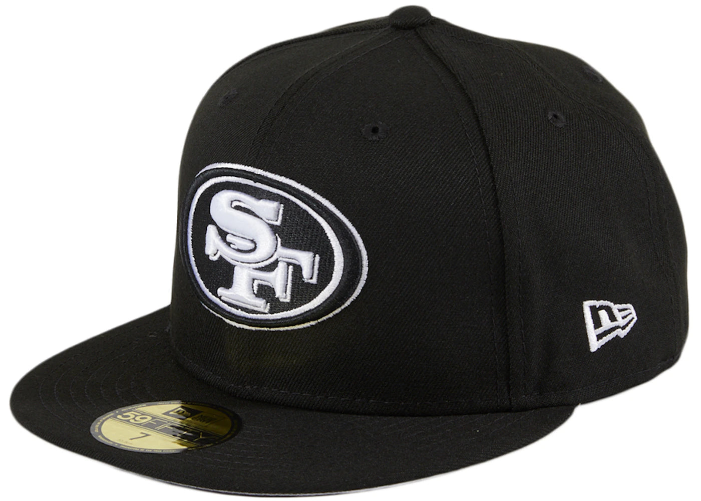 New Era San Francisco 49ers 59Fifty Fitted Hat Black/White
