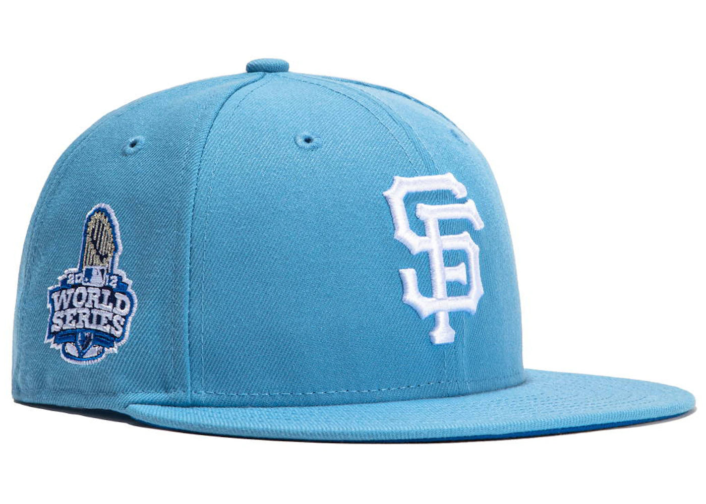 New Era San Francisco Giants 2012 WS Iceberg Hat Club Exclusive 59Fifty Fitted Hat Light Blue/Royal