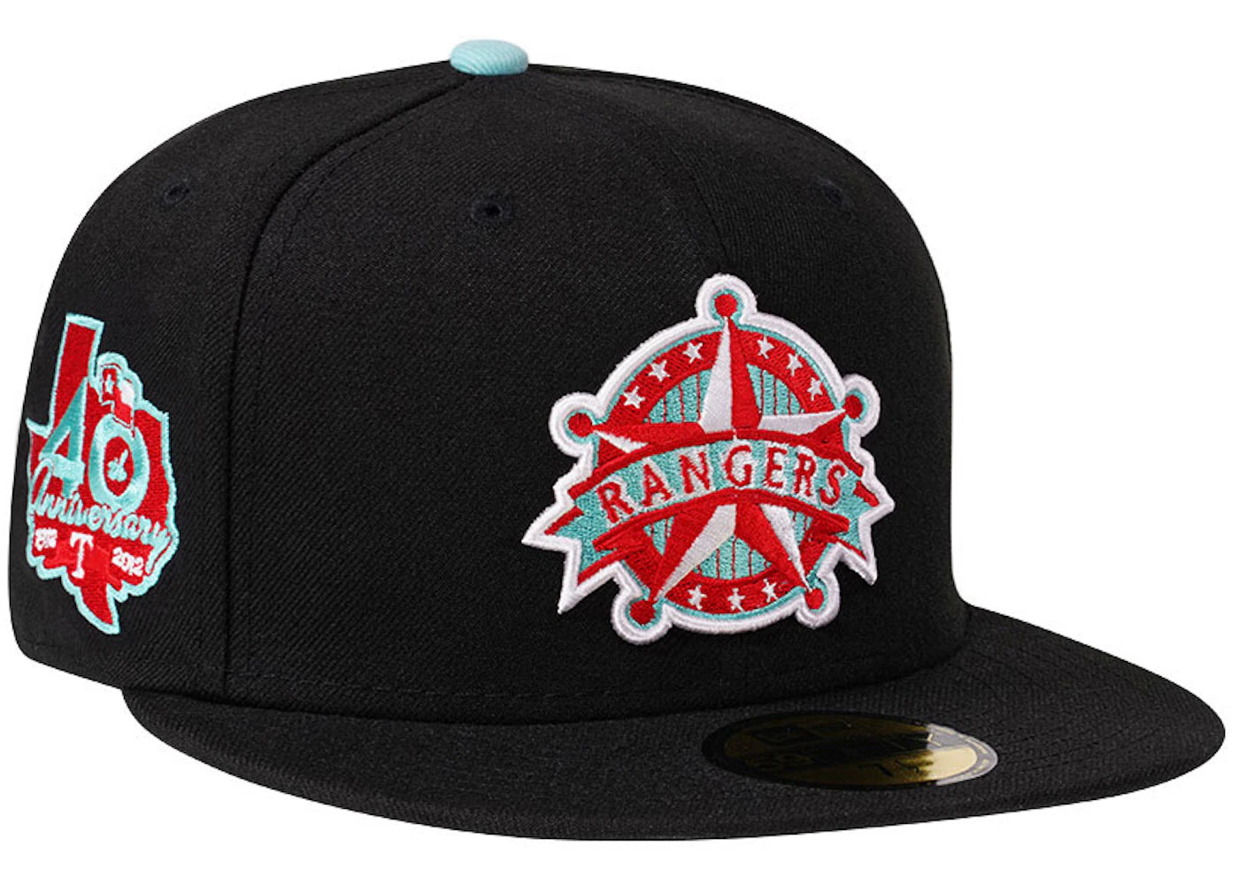 New Era Texas Rangers 40th Anniversary Prime Edition 59Fifty Fitted Hat Black