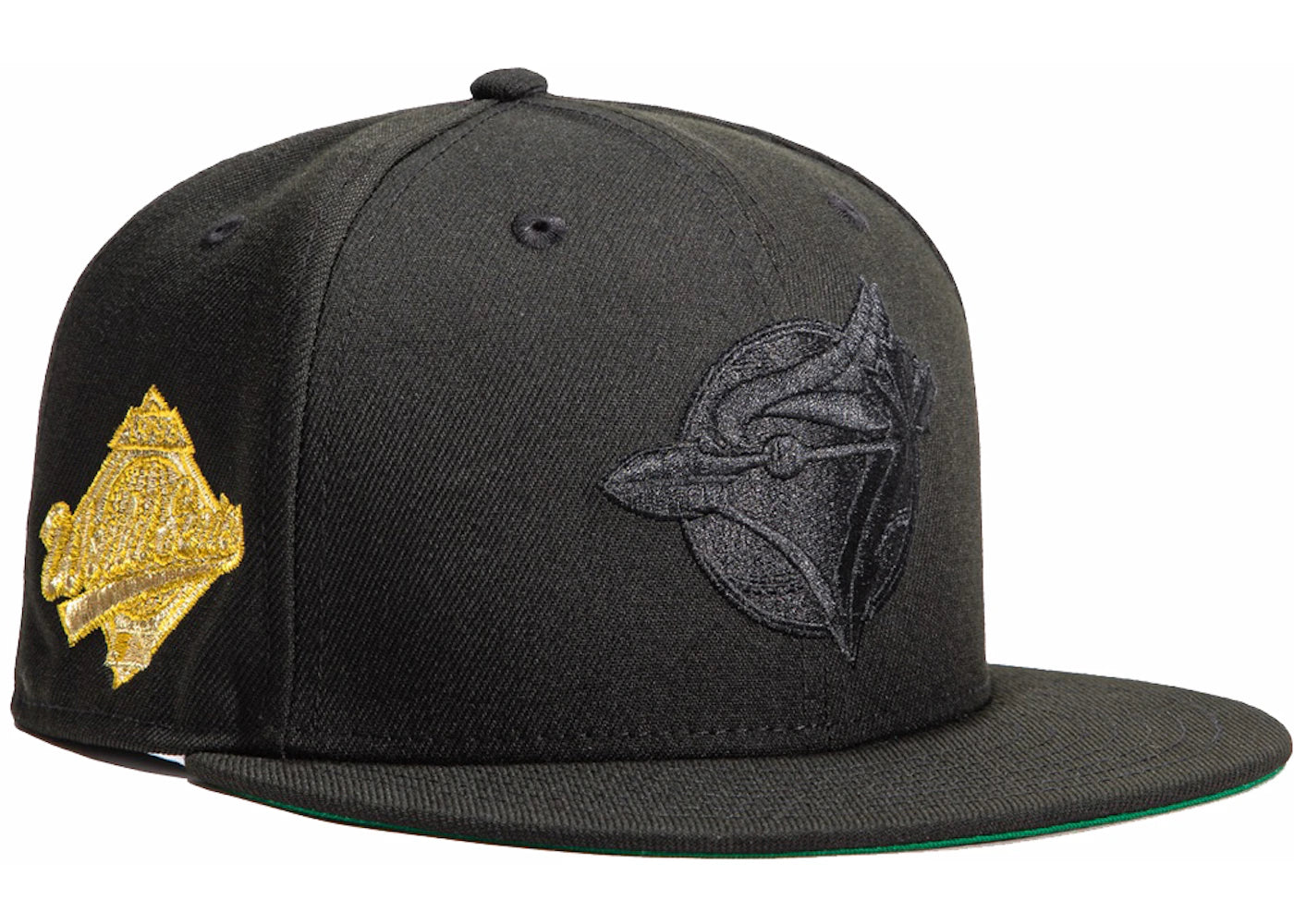 New Era Toronto Blue Jays Gold Digger 1993 World Series Patch Hat Club Exclusive 59Fifty Fitted Hat Black